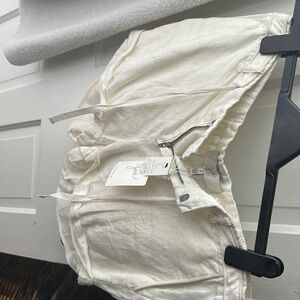 Joie white/cream linen belted shirt. NWT.